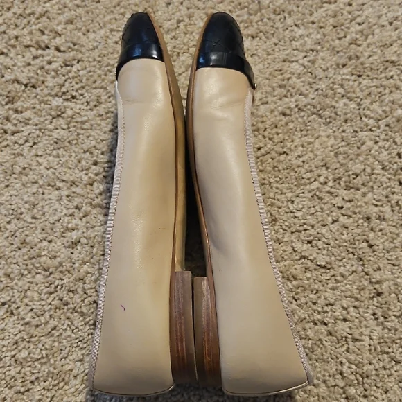 Marc Fisher Beige and Black Flats - Picture 2 of 6